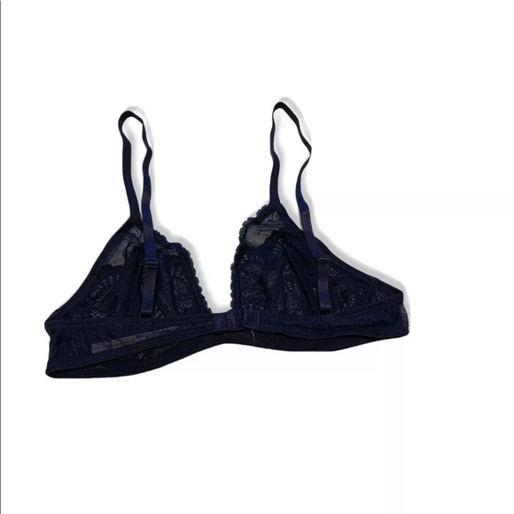 NWT Free People Triangle Bra Underwire Navy 34C - Picture 4 of 11